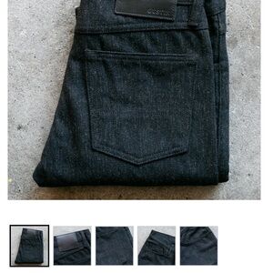 Gustin Military Wool Serge Slim Jeans - Charcoal